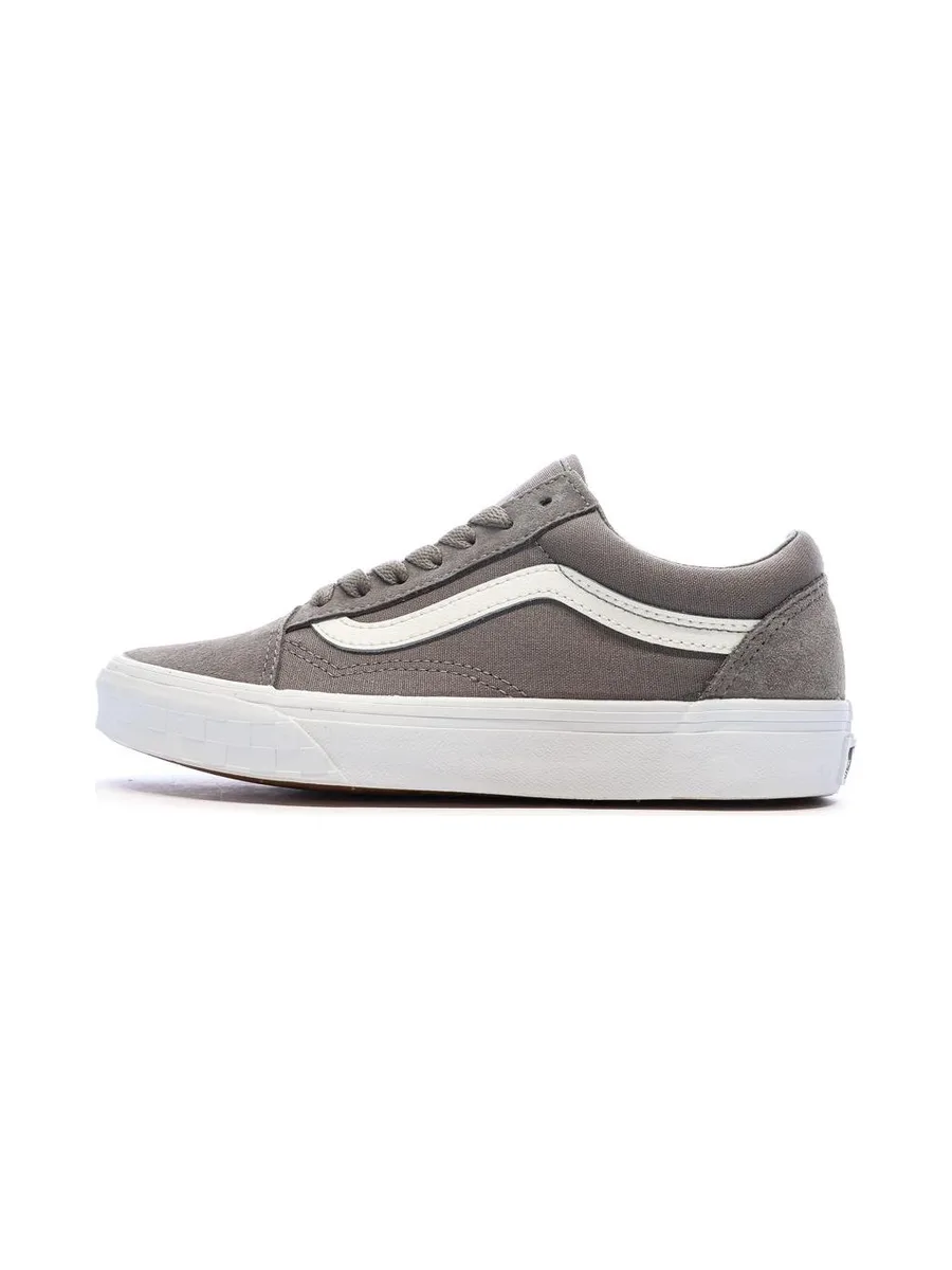 Baskets Grise Femme Vans Old Skool Check Bumper 2