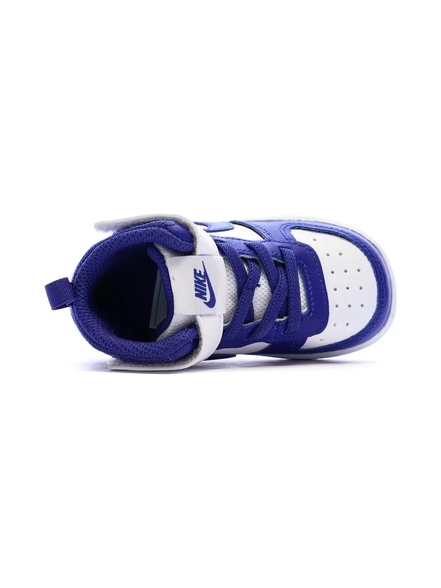 Baskets Blanc/Bleu Garçon Nike Court Borough 5