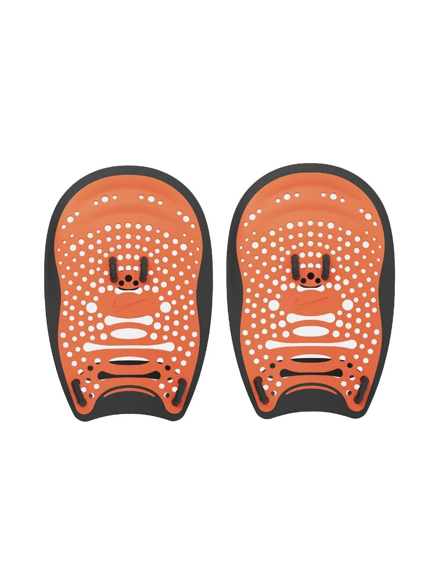 Plaquettes de Natation Noir/Orange Nike Ness 1