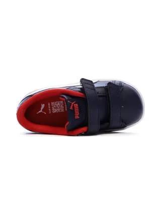 Baskets Marine/Rouge Garçon Puma Smash 3.0 4