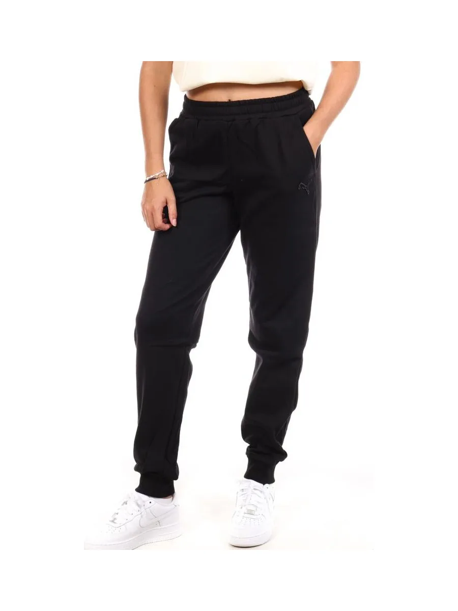 Jogging Noir Femme Puma Embroidery 2