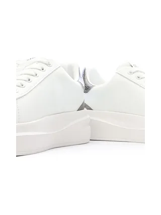 Baskets Blanches/Argent Femme Guess Elbina 7
