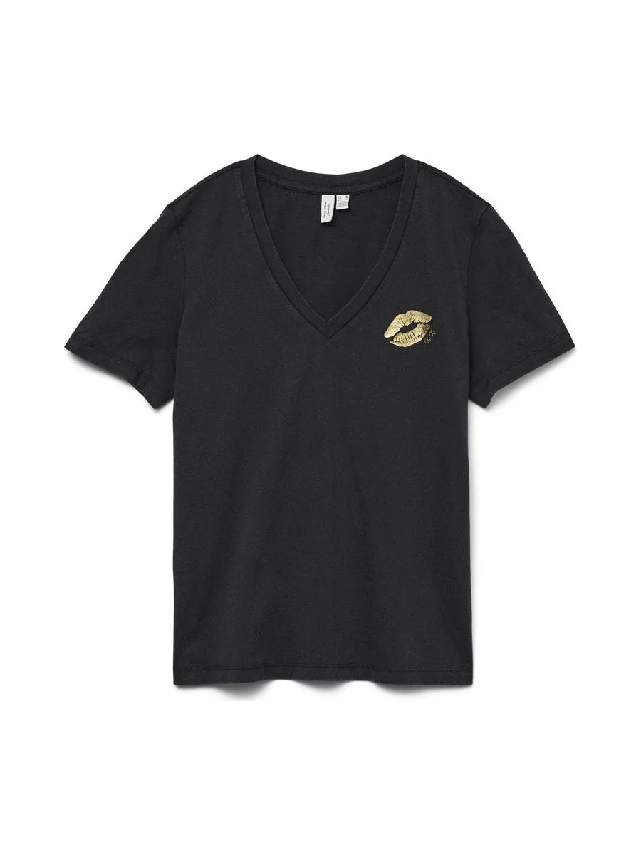 T-Shirt Noir Femme Vero Moda Feyola 2