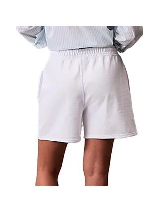 Short Blanc Femme Calvin Klein Jeans Monologo French 2