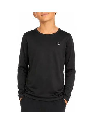 T-shirt Manches Longues Thermique Noir Garçon Élémenterre BETHELTOP 1