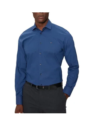 Chemise Bleu Homme Tommy Hilfiger Stretch 1