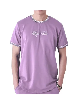 T-Shirt Violet/Blanc Homme Project X Paris 2511114 1