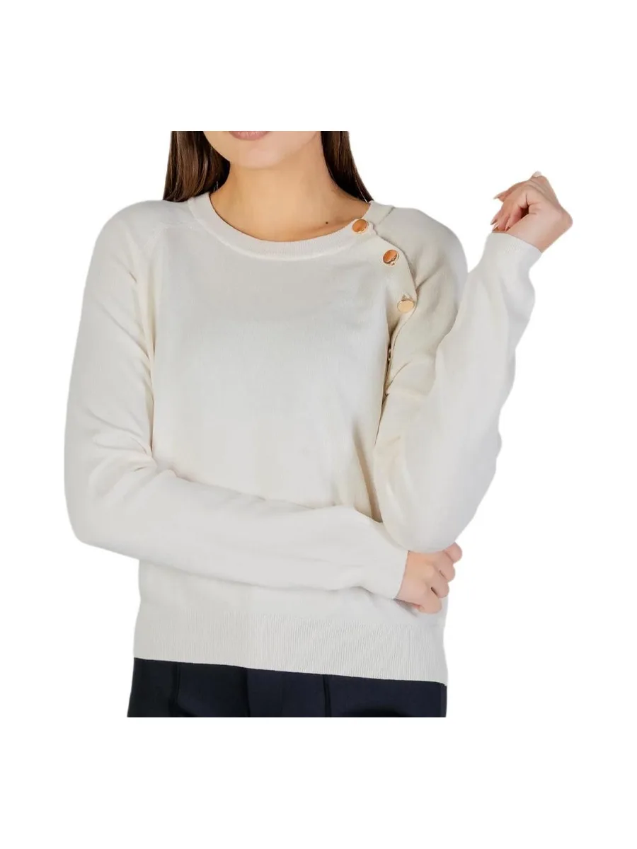 Pull Beige Femme Morgan Boutons 2