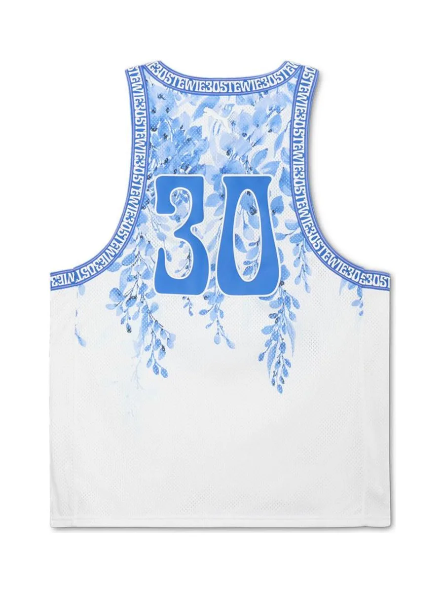 Maillot de basketball Blanc/Bleu Femme Puma Stewie X City 2