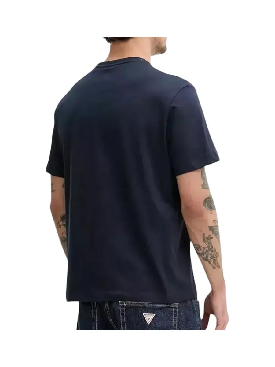 T-Shirt Marine Homme Guess M5RI74K8FQ4 3