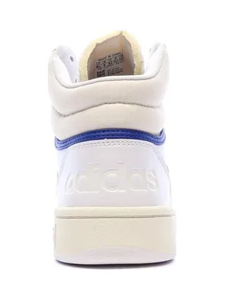 Baskets Blanches/Grises/Bleu Homme Adidas Hoops 3