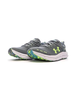 Chaussures de Running Gris /Vert Garçon Under Armour Assert 10 6