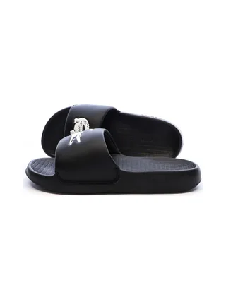 Claquettes Noir Femme Lacoste Serve Slide 1.0 1