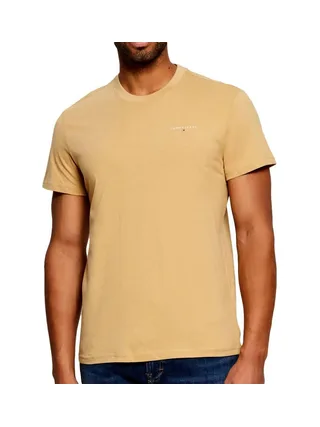 T-shirt Beige Sable Homme Tommy Hilfiger Tjm Slim Linear 1