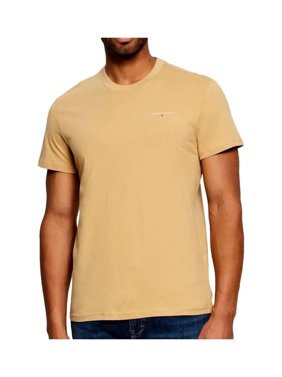 T-shirt Beige Sable Homme Tommy Hilfiger Tjm Slim Linear 2