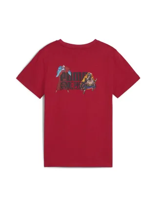 T-Shirt Rouge Garçon Puma X One Piece Graphic 2