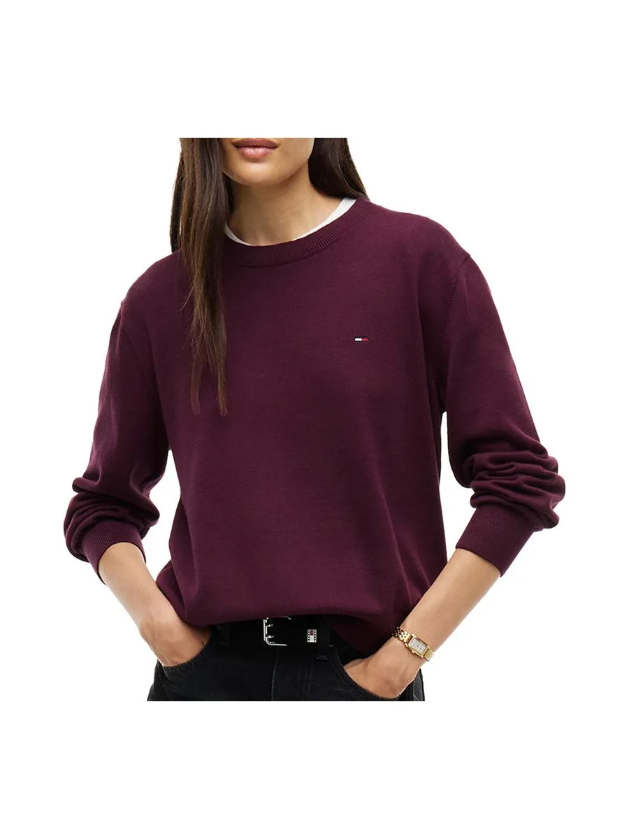 Pull Bordeaux Femme Tommy Hilfiger Essential 2
