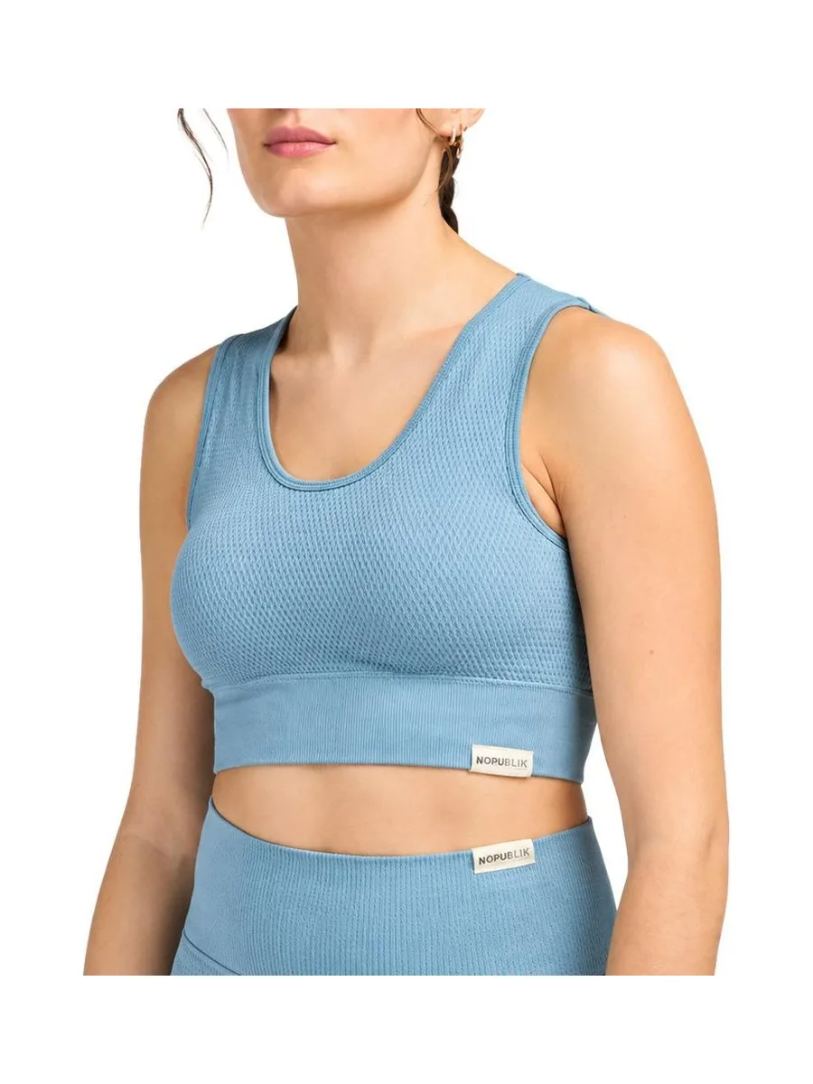 Brassière de Sport Bleu Femme No Publik Iris 2