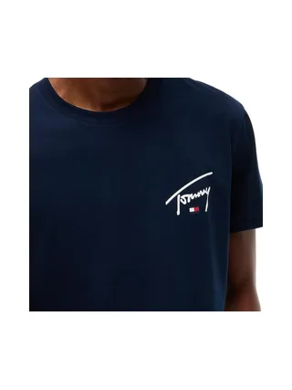 T-Shirt Marine Homme Tommy Hilfiger Signature C 3