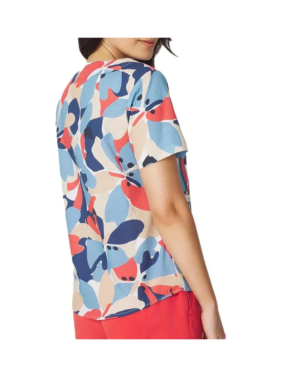 Blouse Bleu/Rouge Femme TBS AGLAEMIS 3