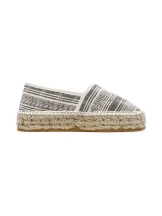 Espadrilles Blanches/Noires Femme Pare Gabia Aduna 2