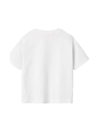 T-Shirt Blanc Fille Name it Vobbo 2