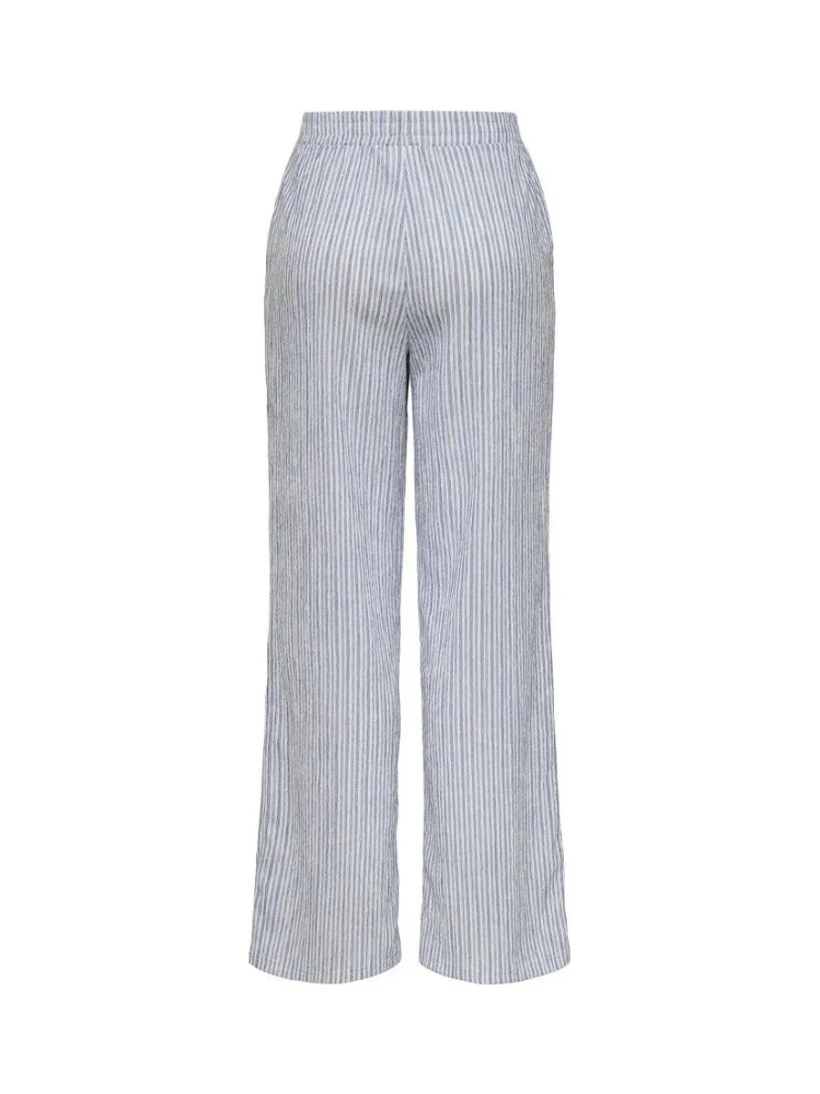 Pantalon Blanc/Bleu Femme JDY Ocean 3