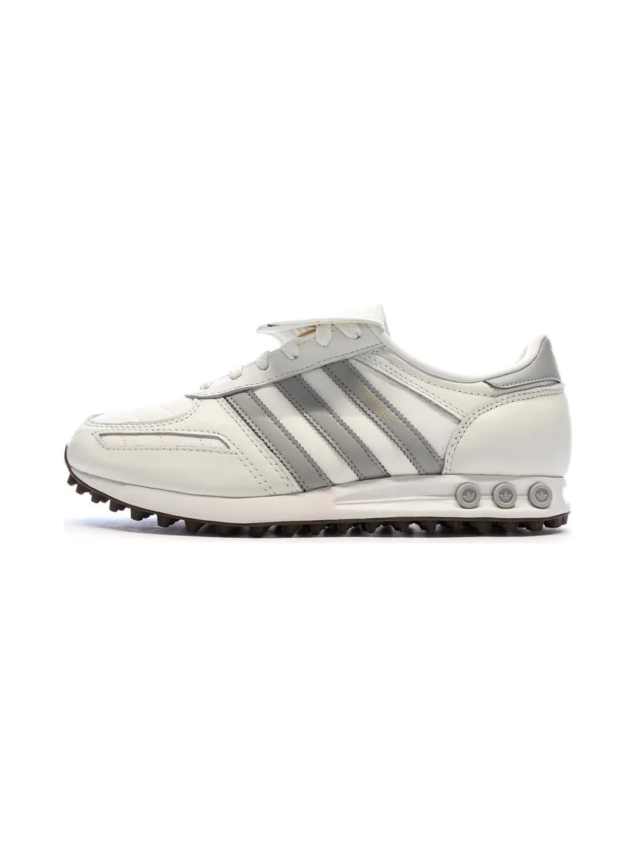 Baskets Blanc/Gris Homme Adidas La Trainer 2