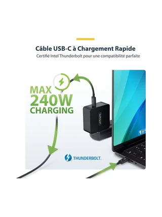 3ft 1m Certified Thunderbolt 5 Cable 13