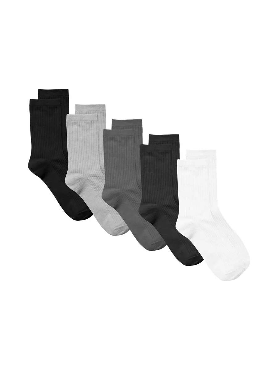 Pack 5 Paires de Chaussettes Noires/Grises/Blanches Femme Vero Moda Klara 2