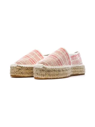 Espadrilles Blanches/Rouges Femme Pare Gabia Aduna 6