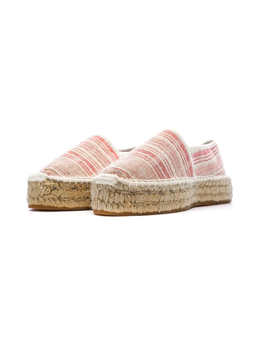 Espadrilles Blanches/Rouges Femme Pare Gabia Aduna 7