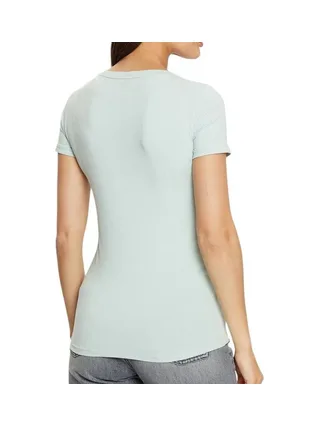 T-shirt Turquoise Femme Guess Mini Triangle 2