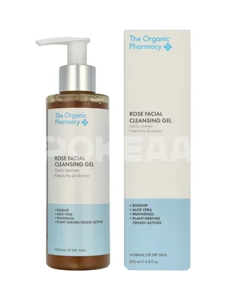 The Organic Pharmacy Rose Facial Cleansing Gel 200ml 1