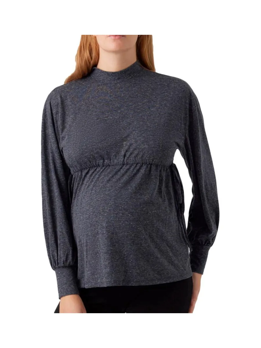 T-Shirt Manches longues Marine Femme Mamalicious Venice 2