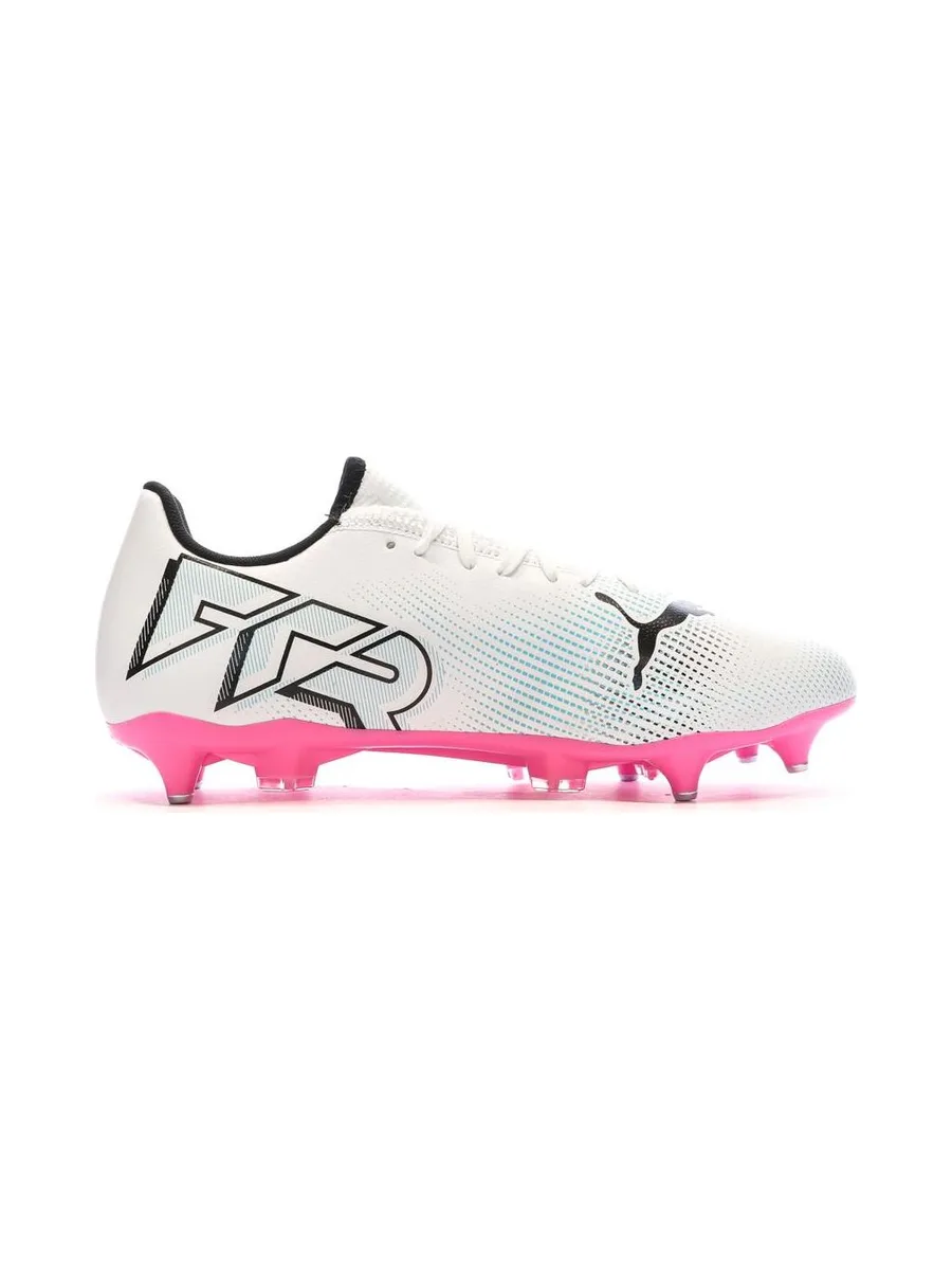 Chaussures de football Blanche/Noire/Rose Homme Puma Future 7 Play 3