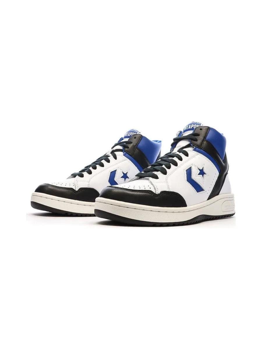 Baskets Blanches/Noires/Bleu Homme Converse Weapon 7