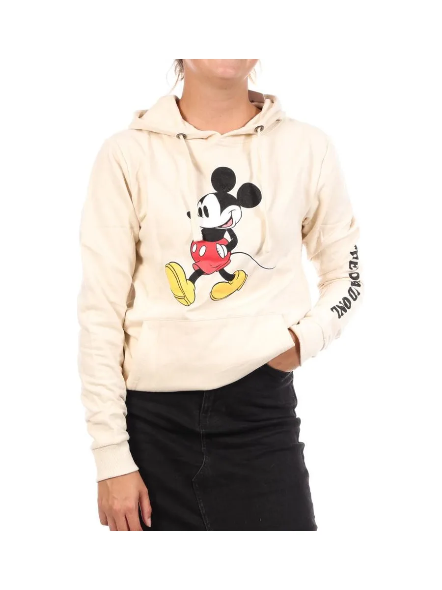 Sweat à Capuche Beige Disney Mickey One & Only 4