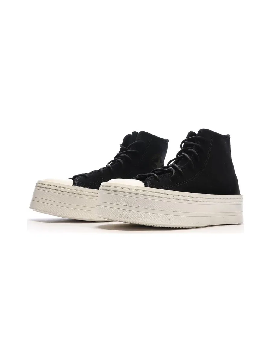 Baskets Noires Femme Converse Chuck Taylor All Star Suede 7