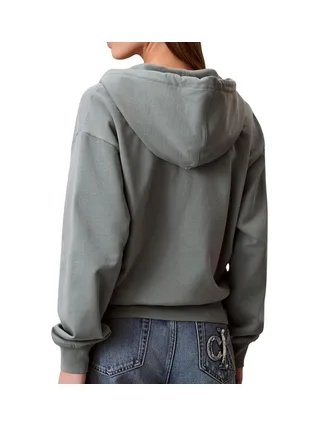 Sweat Zippé Vert Femme Calvin Klein Jeans Archive 2