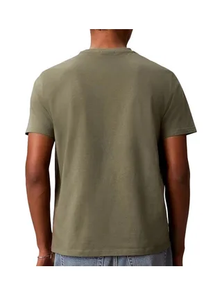 T-Shirt Kaki Homme Calvin Klein Jeans Badge L4G 2