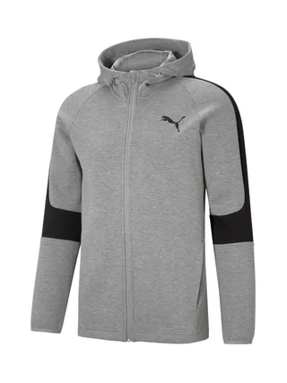 Sweat zippé Gris Homme Puma Evostripe Core 1