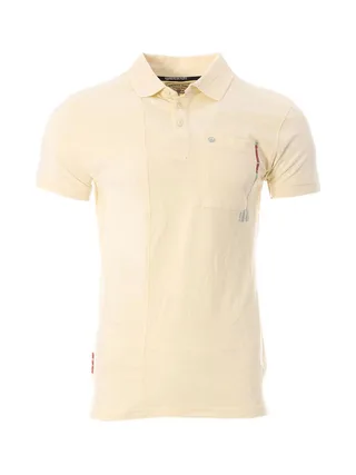 Polo Jaune Pale Homme American People 103 1