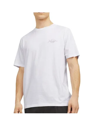 T-Shirt Blanc/Noir Homme Jack & Jones Ferris 1