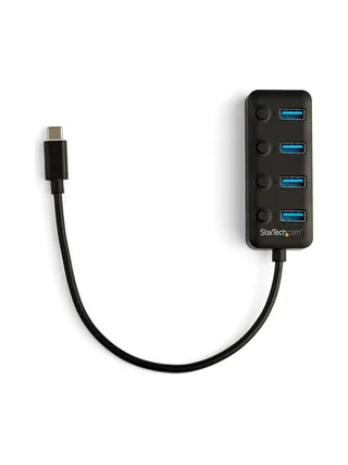 Hub - USB C 4-Port with On/Off Switches 4