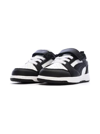 Baskets Noires/Blanches Garçon Puma Rebounds 6