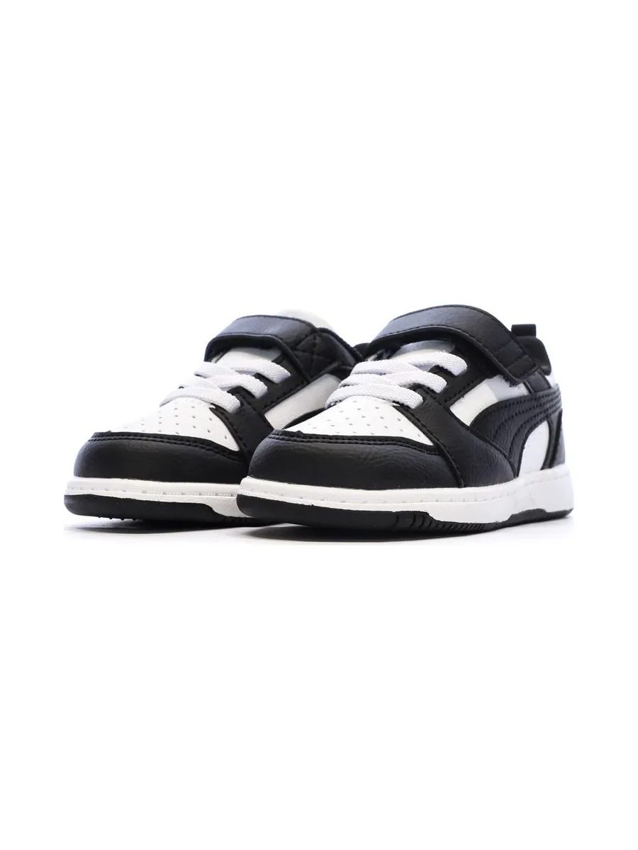 Baskets Noires/Blanches Garçon Puma Rebounds 7