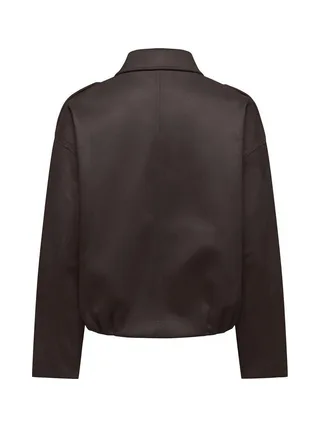 Veste en Suédine Marron Foncé Femme Only Amber 2