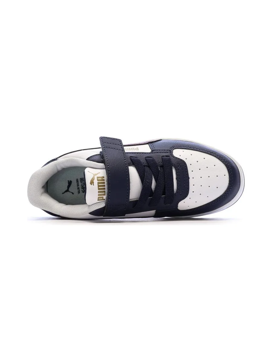 Baskets Blanches/Marine Garçon Puma Caven 5
