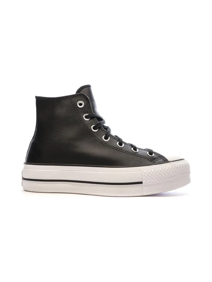 Baskets Noires Converse Femme Chuck Taylor All Star Lift 2